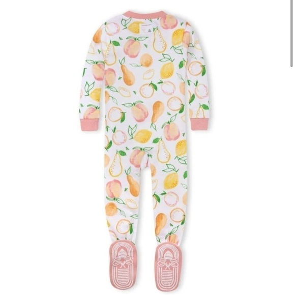 Burt's Bees sweet & sour pajama footie NWT 18M - Picture 2 of 5